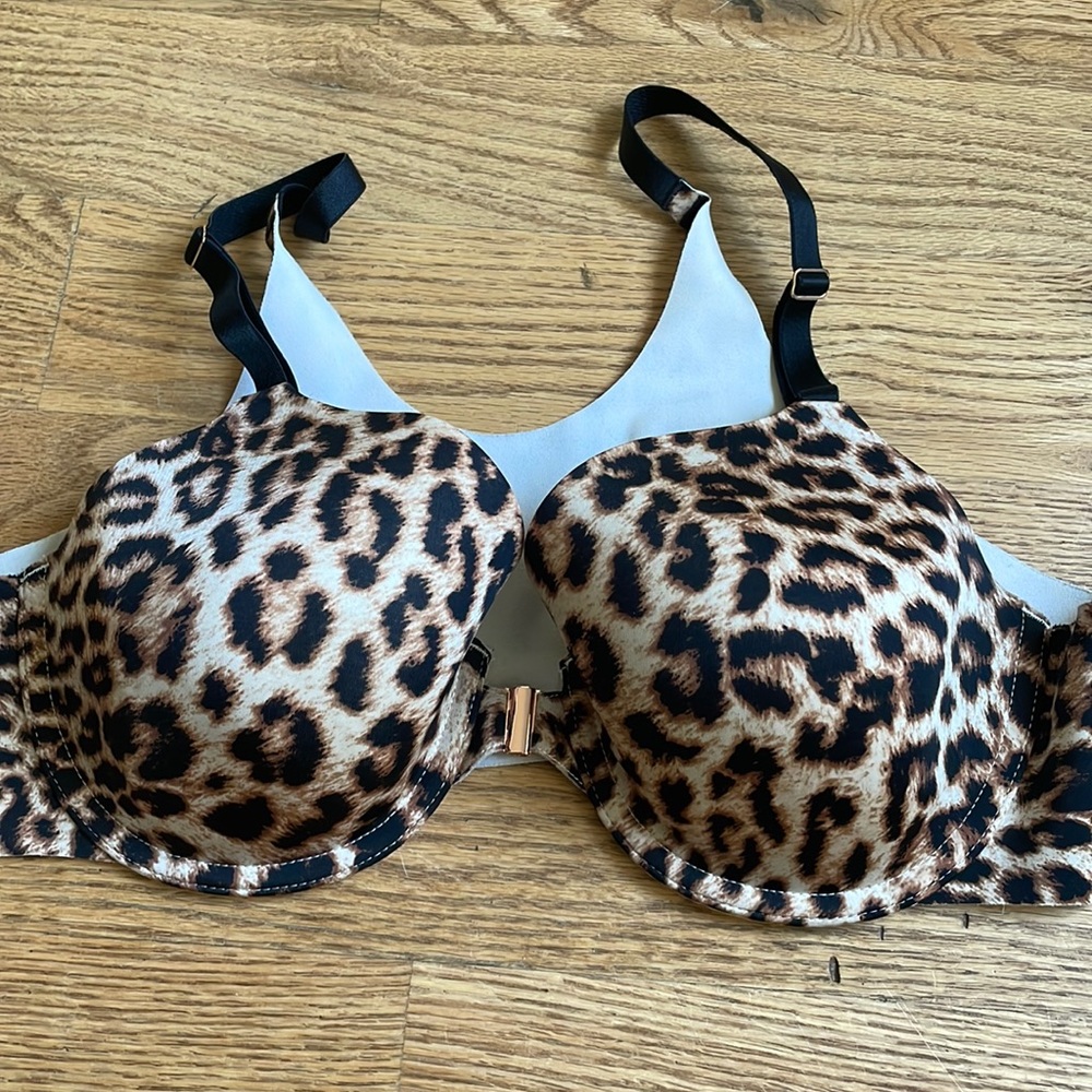 38B Soma Perfect Coverage Racerback Bra Leopard
